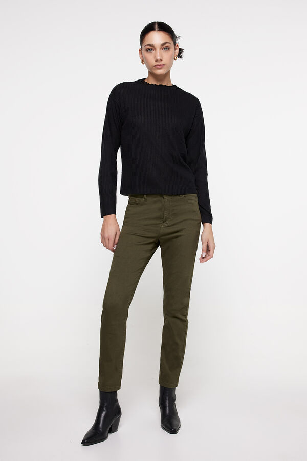 Milano Camiseta canal&eacute; Negro