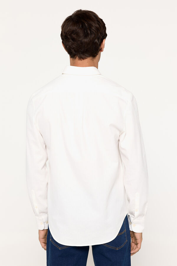 Fifty Outlet Camisa twill lisa Marfil