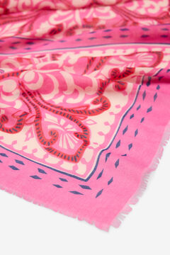 Fifty Outlet Fular con estampado floral natural