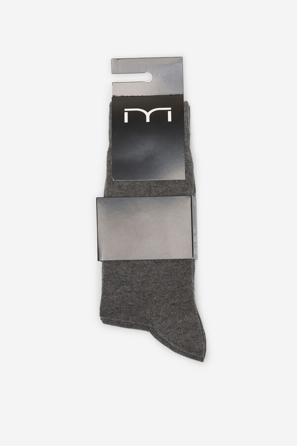 Fifty Outlet Calcetines básicos milano Gris Oscuro