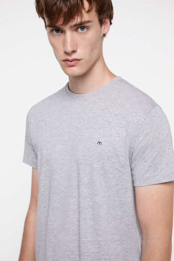 milano Playera Algod&oacute;n100% B&aacute;sica. Gris