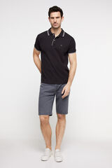 Fifty Outlet Polo Tipping Contraste Negro