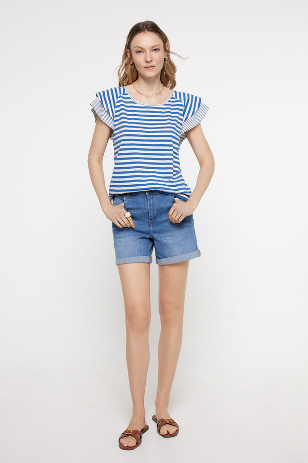 Fifty Outlet Camiseta Rayas Azul