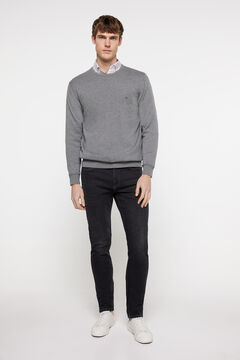 Fifty Outlet Pantalón Denim Slim Kaki Oscuro
