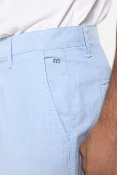 Fifty Outlet Bermudas oxford de algodón Azul Claro