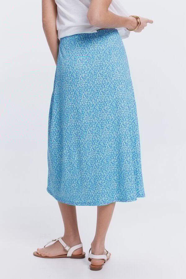 Fifty Outlet Falda midi circular Azul