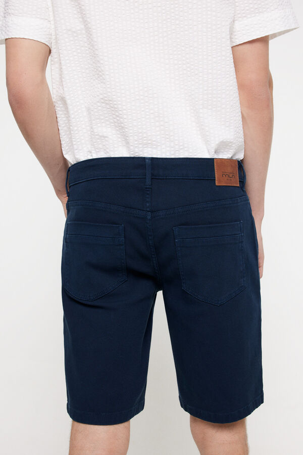 Fifty Outlet Bermudas denim estructura. Azul