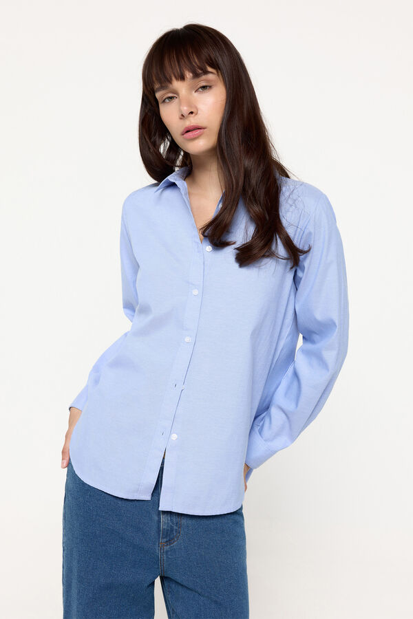 Milano Camisa B&aacute;sica Azul