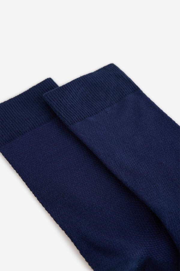 Fifty Outlet Calcetines básicos con estructura Navy
