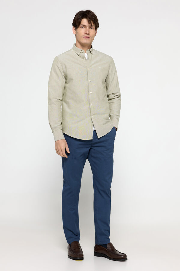 Fifty Outlet Camisa oxford lisa Kaki Oscuro