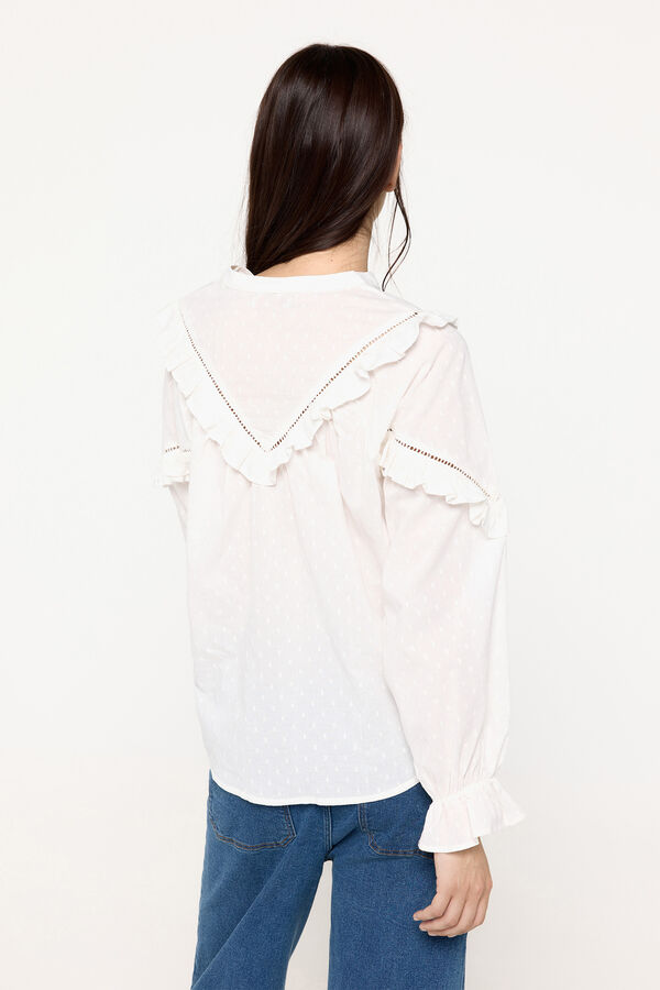 Fifty Outlet Blusa popelin Blanco