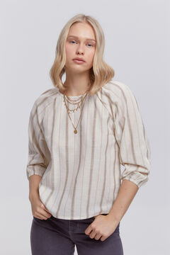 Fifty Outlet Blusa abullonada Azul