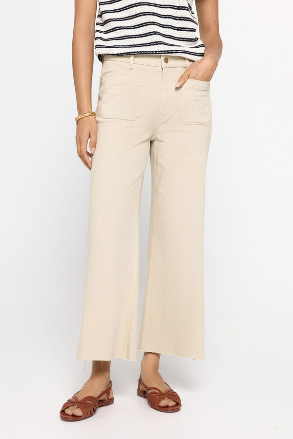 Fifty Outlet  Pantalón culotte Beige