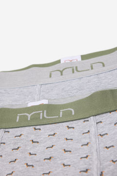Fifty Outlet Pack boxer print fantasía Verde