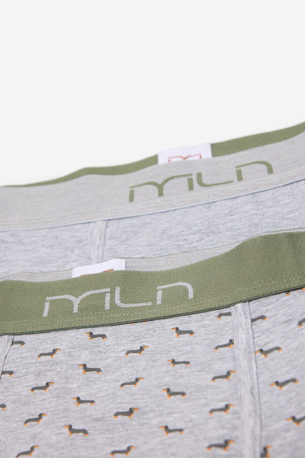 Fifty Outlet Pack boxers print fantasía Verde