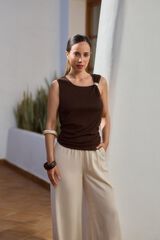 Milano Pantal&oacute;n ancho Gris Claro