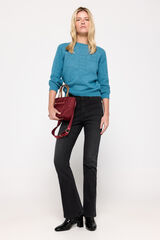 Fifty Outlet Jersey grueso calado azul Azul