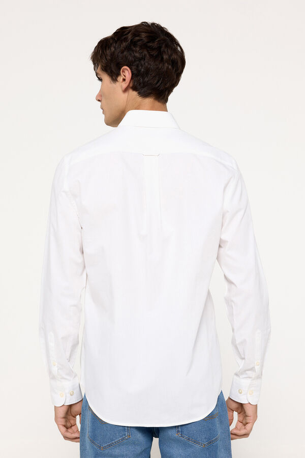 Fifty Outlet Camisa popelín lisa Blanco