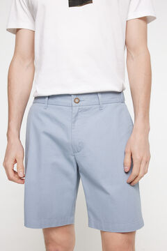 Fifty Outlet Bermudas clásicas algodón lisas Azul