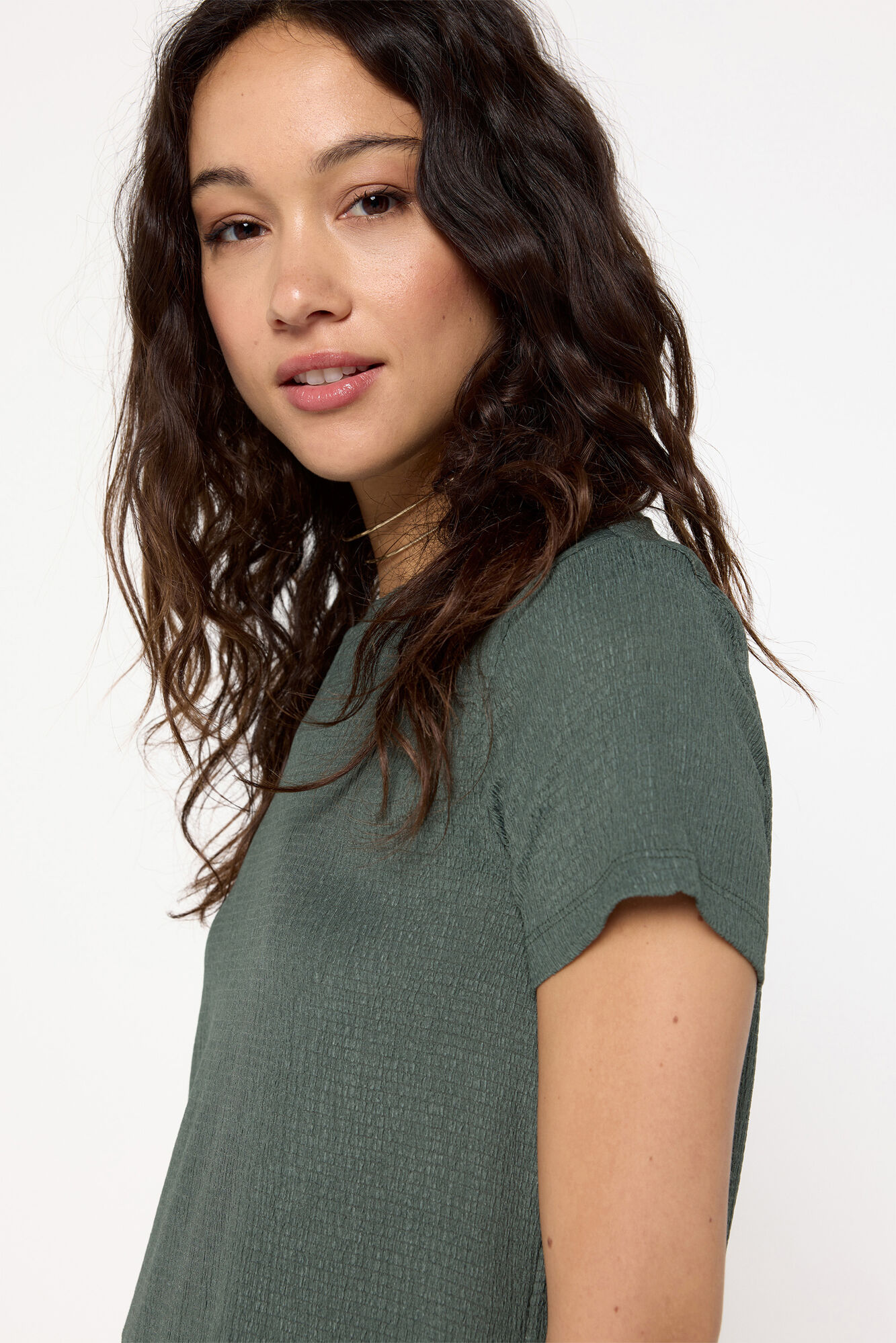 Milano Playera manga corta calidad con estructura.