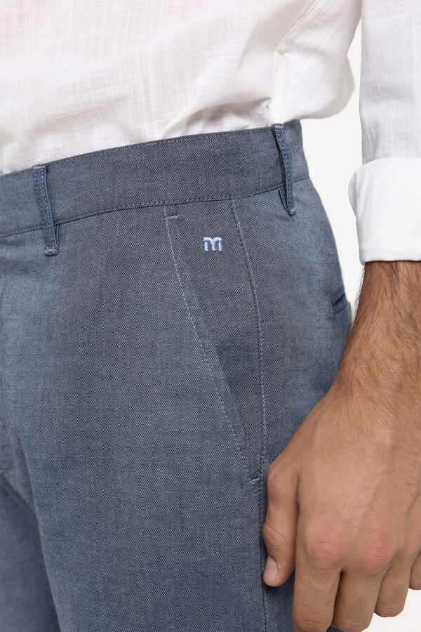 Fifty Outlet Bermudas oxford de algodón Navy