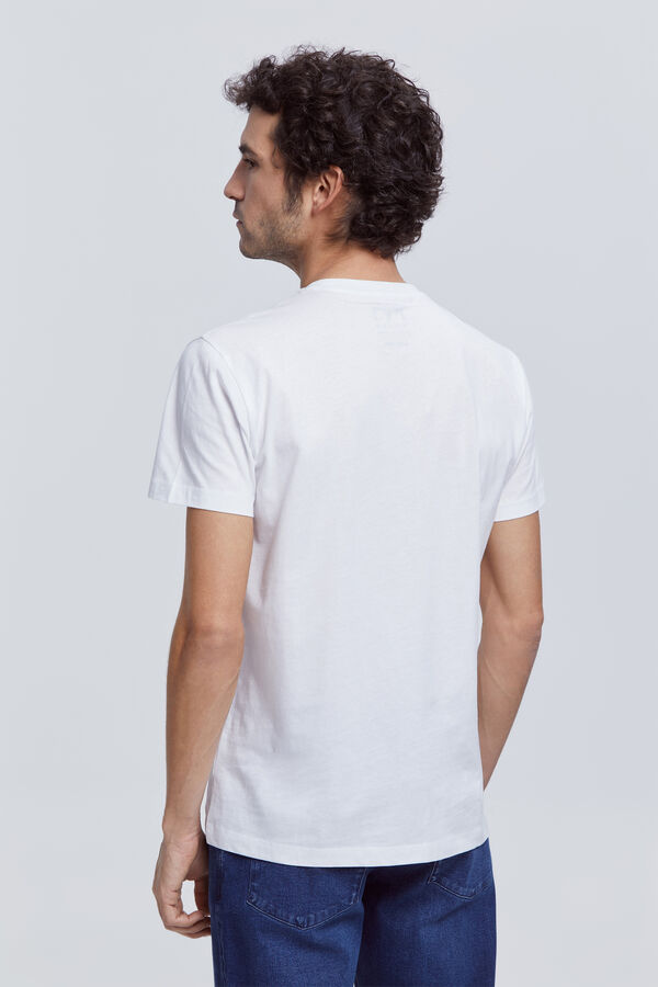 Fifty Outlet Playera básica 100% algodón BCI Blanco