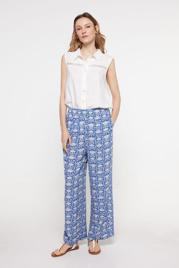 Milano Lino blouse Blanco