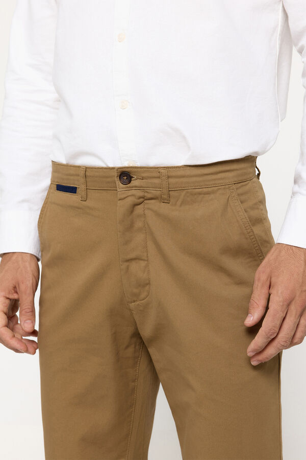Fifty Outlet Pantalón chino liso Gris