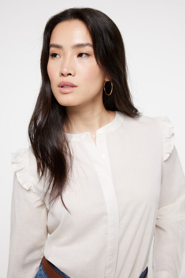 Milano Blusa Lisa Marfil