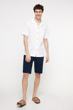 Fifty Outlet Bermudas denim estructura. Azul