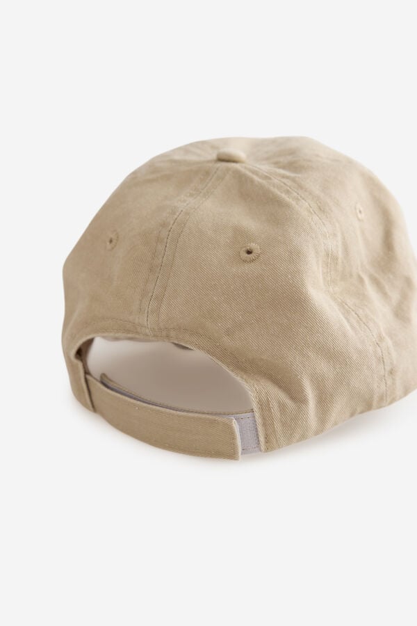 Milano Gorra de visera textil Beige
