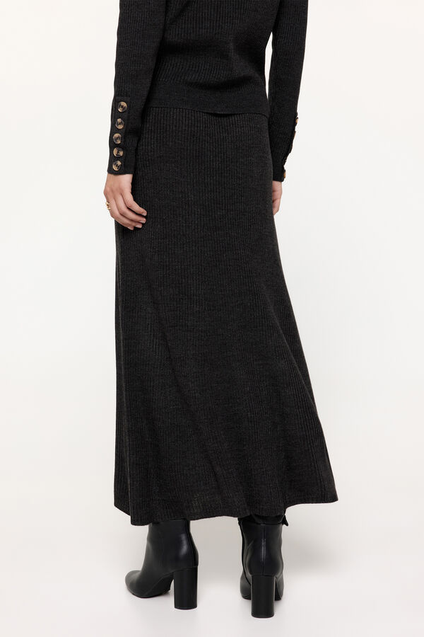Fifty Outlet Falda evasé tricot Marengo