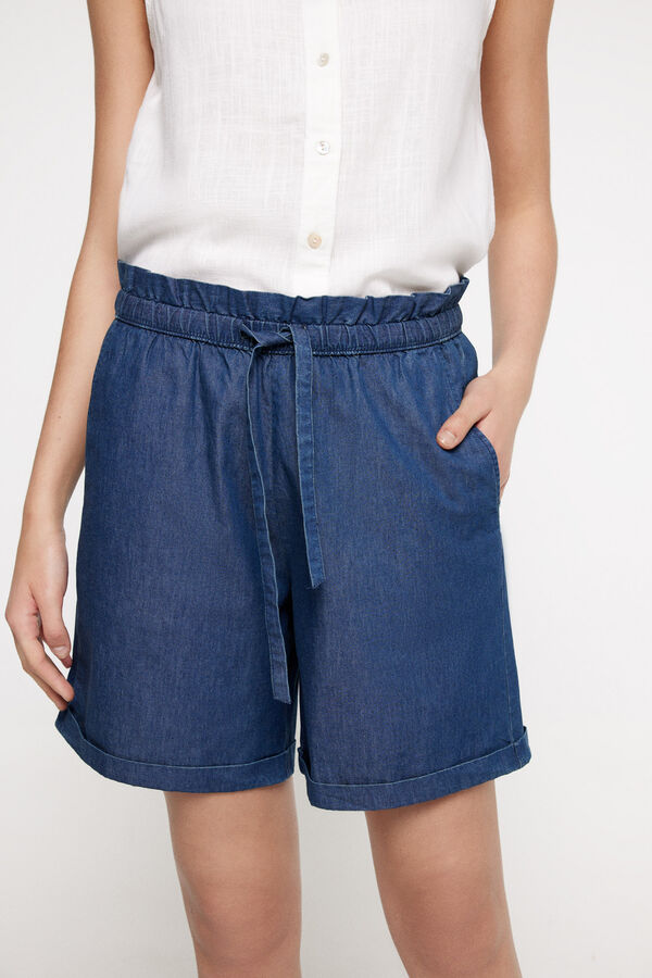 Milano Bermudas light denim. Azul