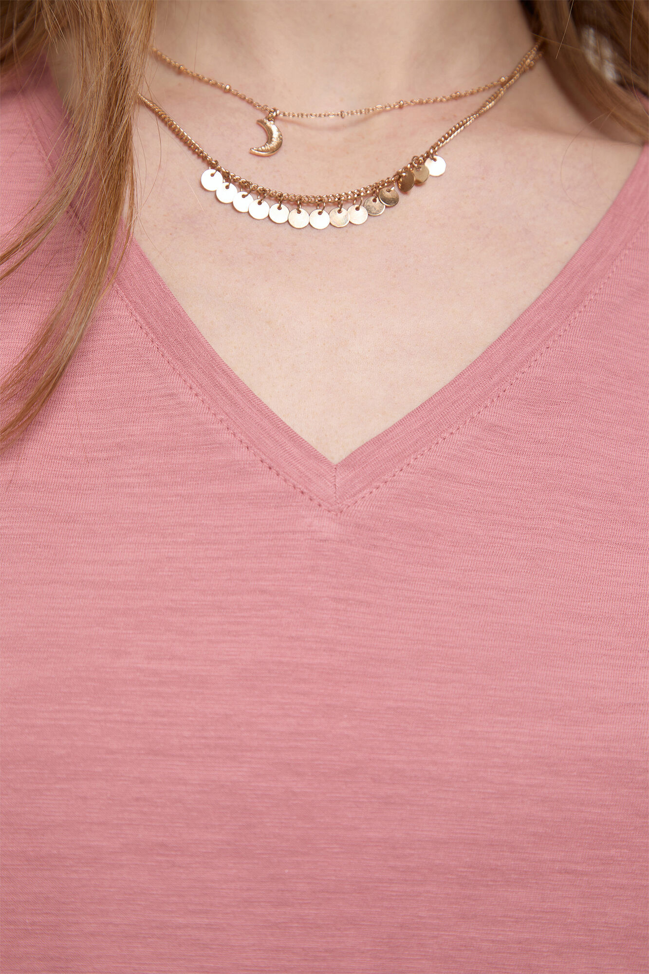 Milano Camiseta cuello pico manga corta