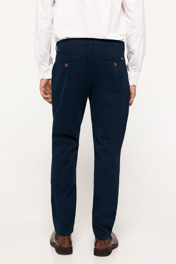 Fifty Outlet Pantalón chino liso Navy