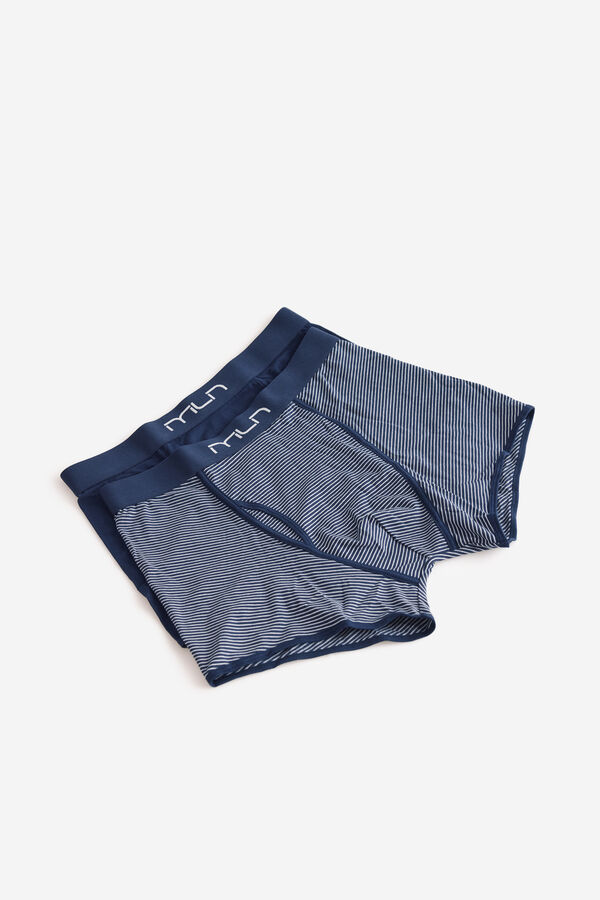 Milano Pack boxer liso y estampado Navy