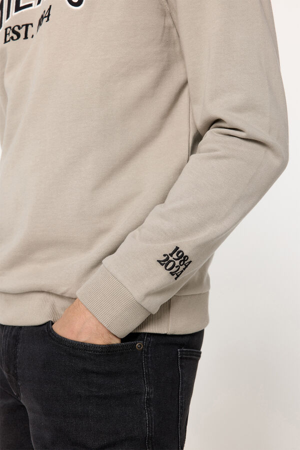 Fifty Outlet Sudadera básica aniversario Gris Oscuro
