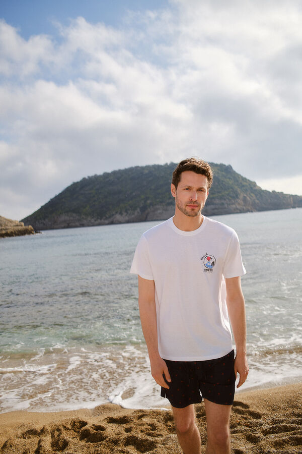Fifty Outlet Camiseta Estampada Blanco