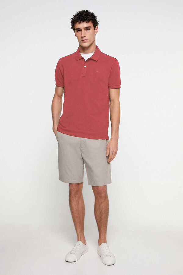 Fifty Outlet Polo basico algodon Milano Coral