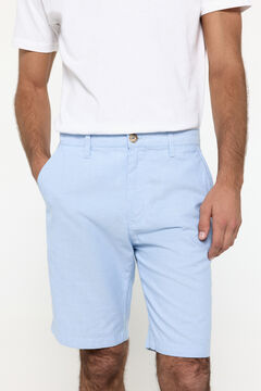 Fifty Outlet Bermudas oxford de algodón Azul Claro