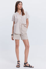 Fifty Outlet Bermuda lino Tostado