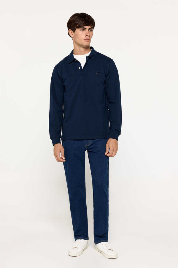 Fifty Outlet Polo manga larga Navy