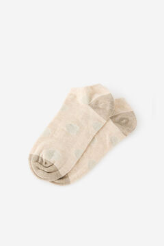 Fifty Outlet Calcetines cortos lunares lurex Beige