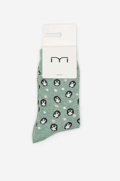 Fifty Outlet Calcetines con print posicional natural