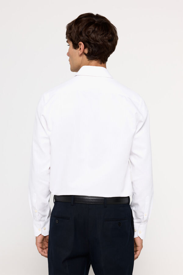 Fifty Outlet Camisa vestir lisa Blanco
