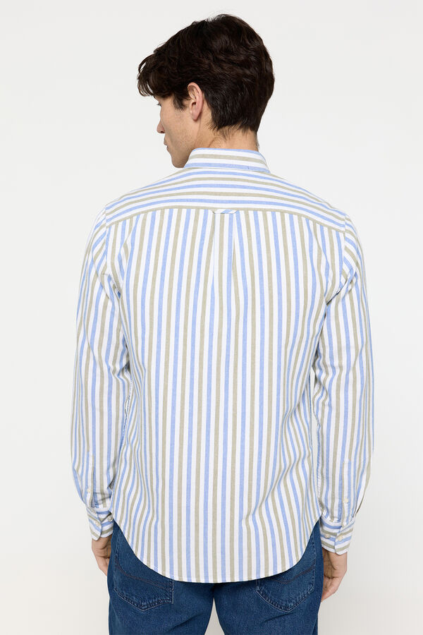 Fifty Outlet Camisa oxford rayas Verde