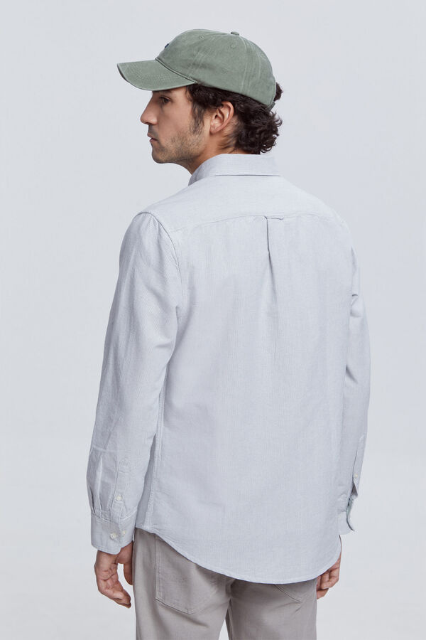 Milano Camisa Oxford Rayas Verde