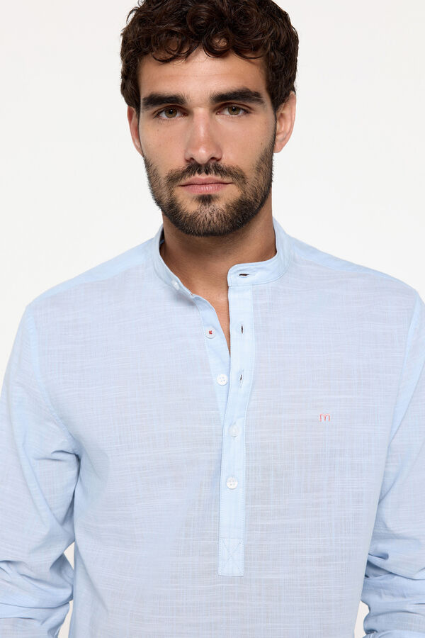 Fifty Outlet Camisa mao polera Azul