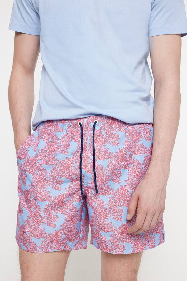 Fifty Outlet Bañador con estampado coral. Navy