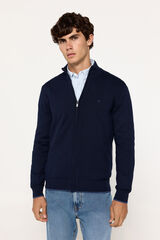 Fifty Outlet Chaqueta tejido cierre Navy